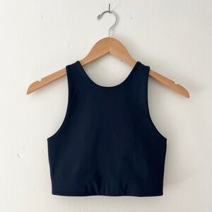 Girlfriend Collective S Dylan Tank Bra Midnight Blue